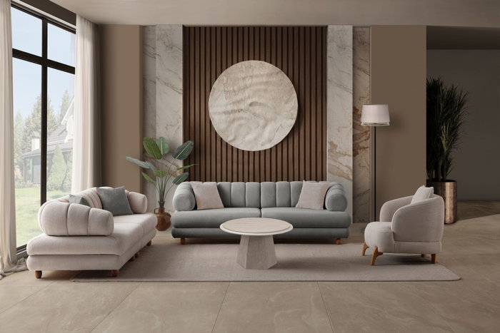 Atelier Del Sofa Sofá Gloria 3 Plazas Gris Atelier Del Sofa Sofá Gloria 3 Plazas Gris